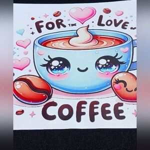 Cute Coffee Mug Graphic Coffee Totes 3pc.